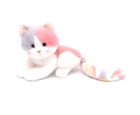 Кошка мех.леж 30см 