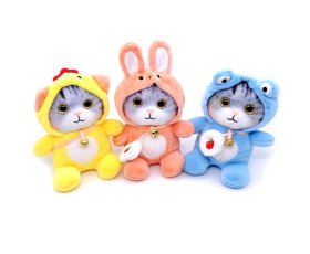 Кошки в капюшоне 12см 