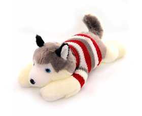 Хаски в кофте леж (дубликат) 54см